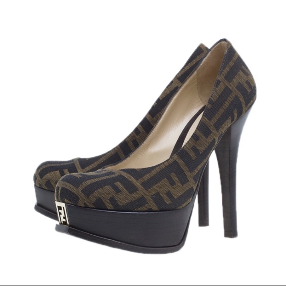 Fendi Zucca Signature Stiletto.